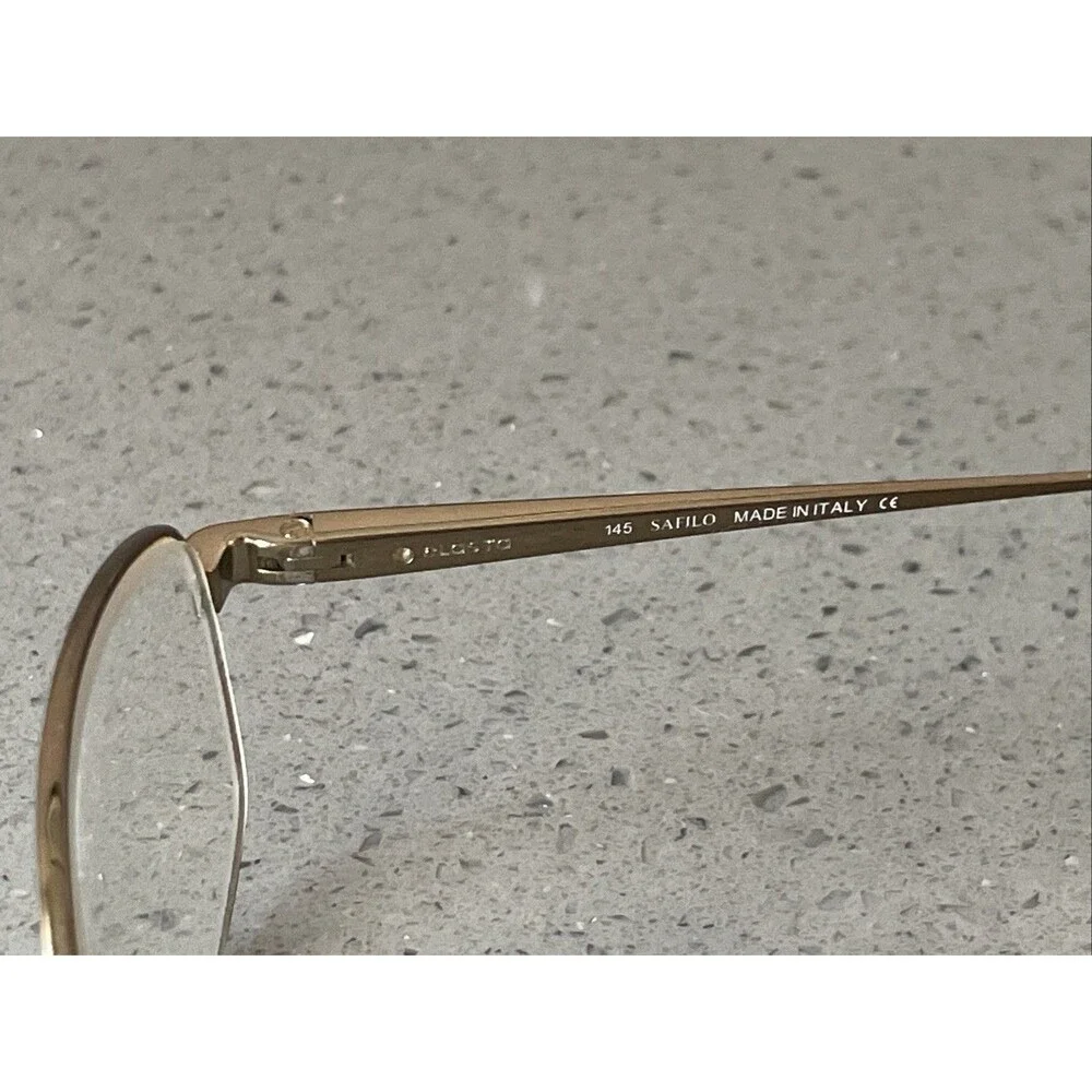 Safilo Elasta 7121 Eyeglasses FRAMES ONLY 53-19-145 Italy Full Rim Brown bronze